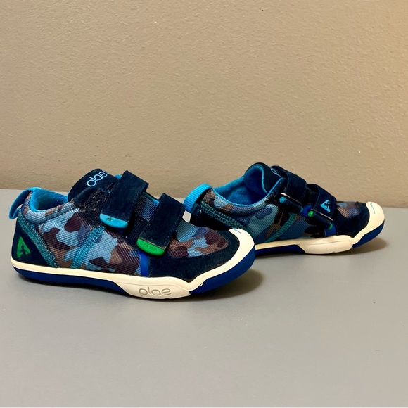 PLAE TY Blue Camo Sneakers with Insoles, UNISEX - Size 10.5 (GUC) - Picture 3 of 9